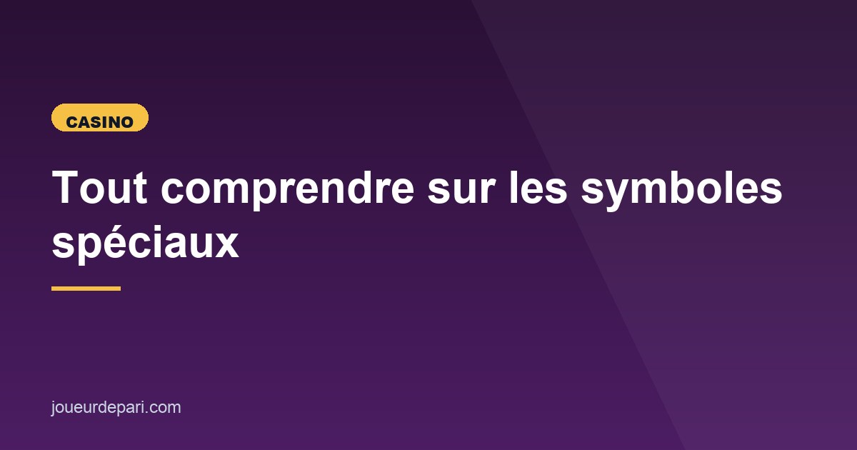 Illustration de l'article consacré aux symboles spéciaux